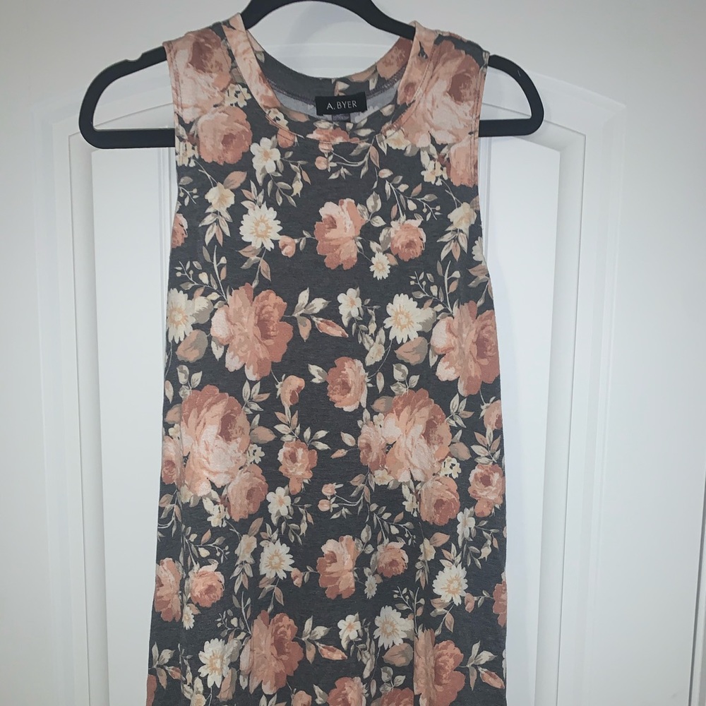 High neck mini dress